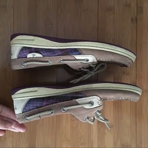 Purple Sperry Topsiders